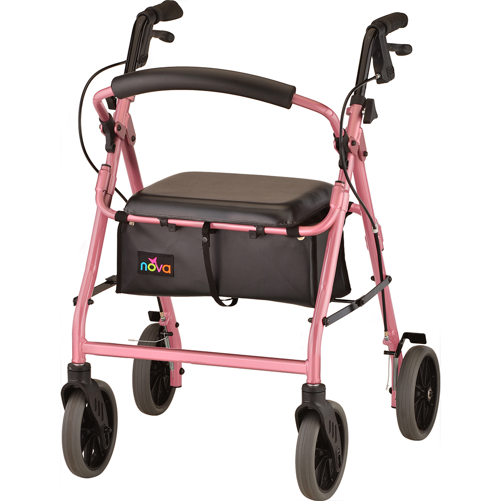 Click to view ZOOM 22 ROLLING WALKER PINK